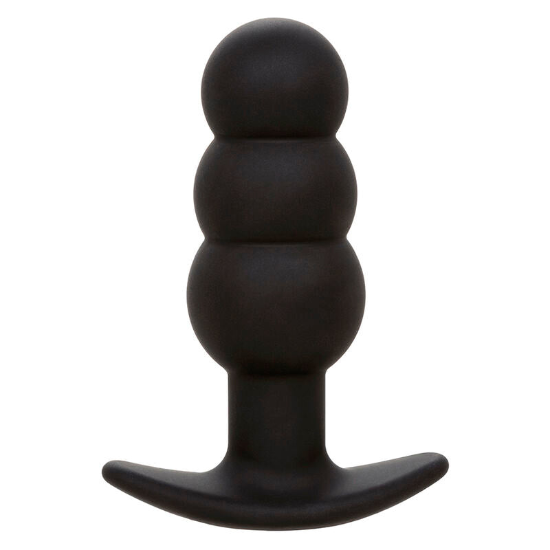 CalExotics - Rock Bottom Anaal Plug Met Kralen 10 Vibraties Siliconen Zwart