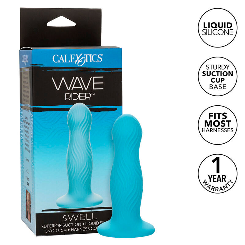 CalExotics - Wave Rider Swell Anal Plug Blue