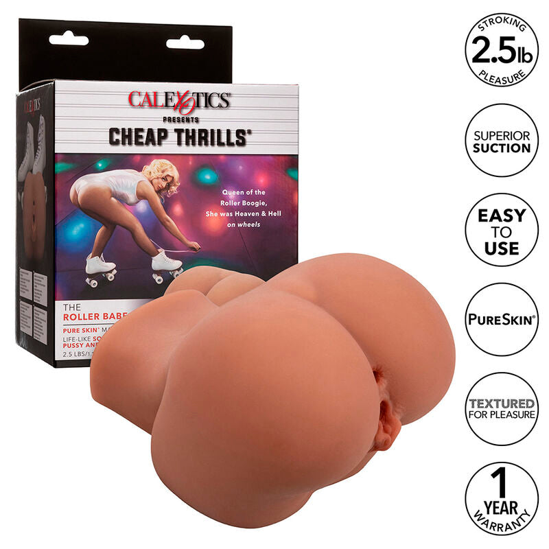CalExotics - the Roller Babe Double Realistic Masturbator Flesh