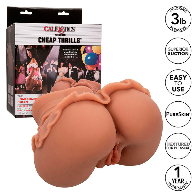 CalExotics - the Homecoming Queen Double Realistic Masturbator Caramel