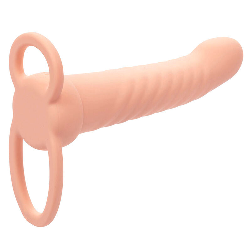 CalExotics - Maxx Dubbel Geribbeld Penetrator 10 Trillingen Natuurlijk