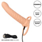 CalExotics - Maxx Dubbel Geribbeld Penetrator 10 Trillingen Natuurlijk