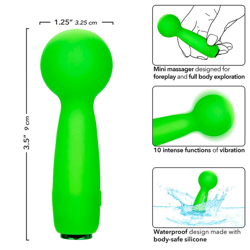 CalExotics - Neon Vibes the Bubbly Vibe Mini Massager 10 Vibrations Green