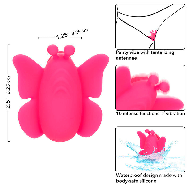 CalExotics - Neon Vibes the Flutter Vibe Stimulator 10 Vibrations Pink