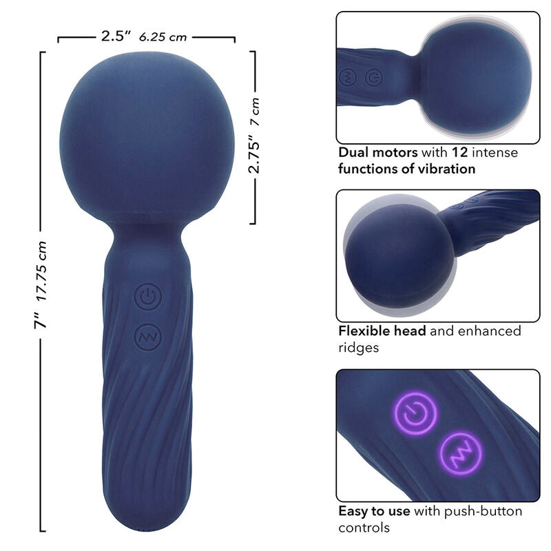 CalExotics - Charisma Seduction 12 Functie Massager 17,75 cm X 6,25 cm Paars