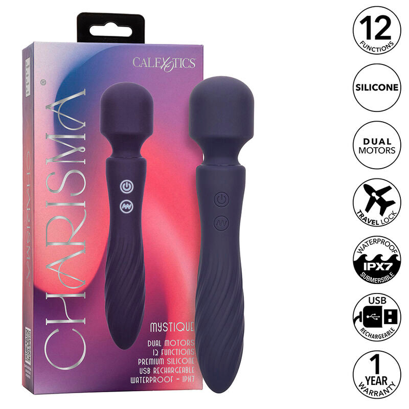 CalExotics - Charisma Mystique Dual Motor Massager 12 Functies 21,5 cm X 4,5 cm Paars
