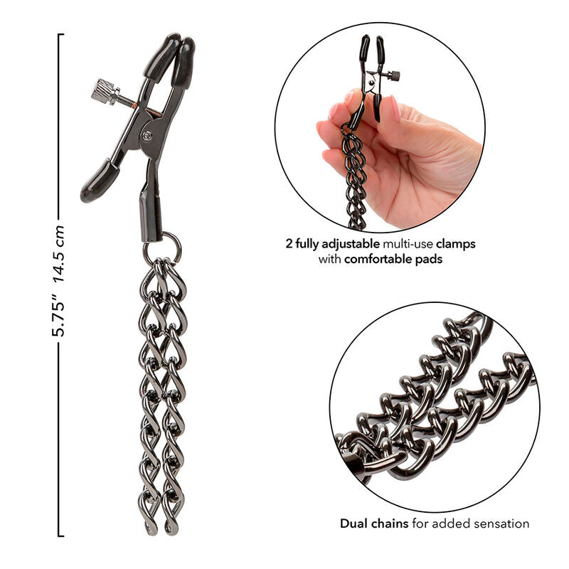 CalExotics - Euphoria Chain Nipple Clamps 14.5 cm