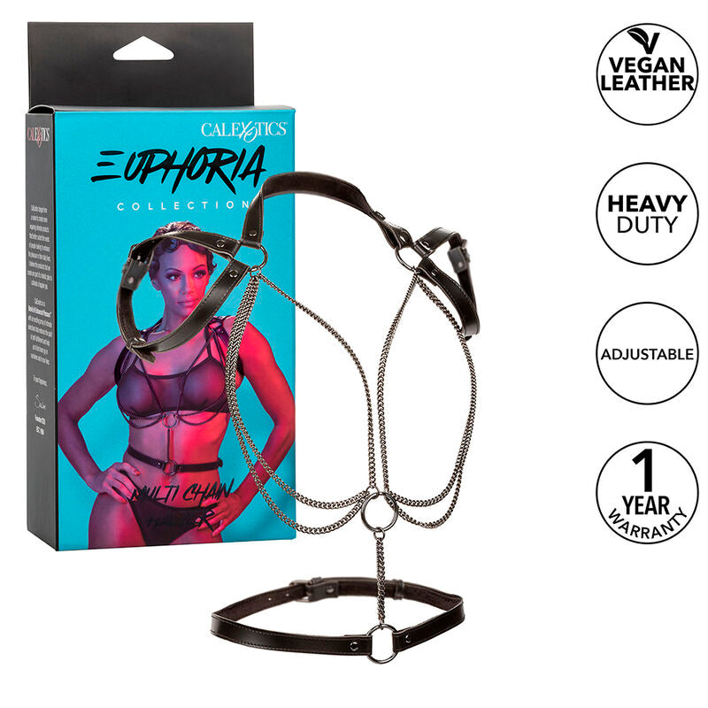 CalExotics - Euphoria Multichain Halter Harness Premium
