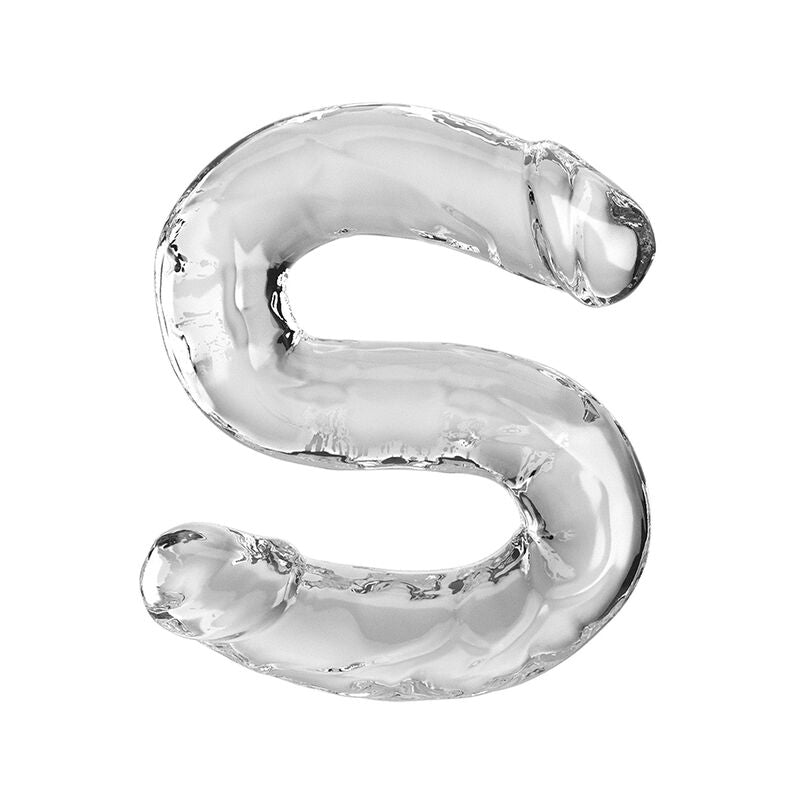 King Cock - Double Trouble Dildo 46 cm Transparant