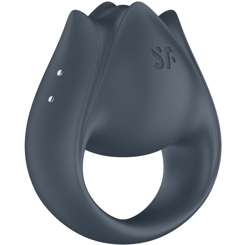 Satisfyer - Perfect Paar 2 Multivibrator 2 in 1 Cock Ring & Vinger Stimulator Grijs