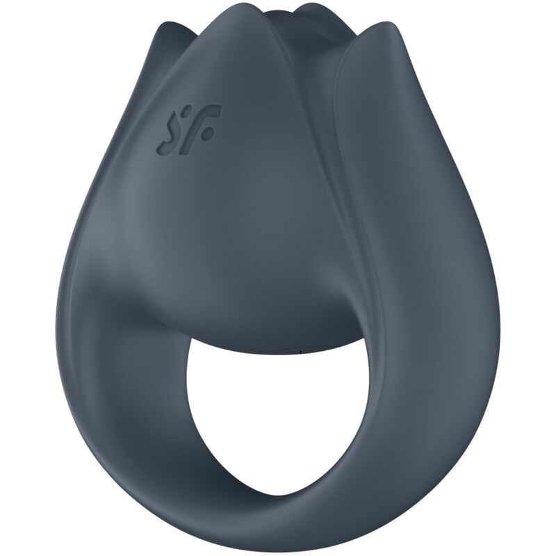Satisfyer - Perfect Paar 2 Multivibrator 2 in 1 Cock Ring & Vinger Stimulator Grijs