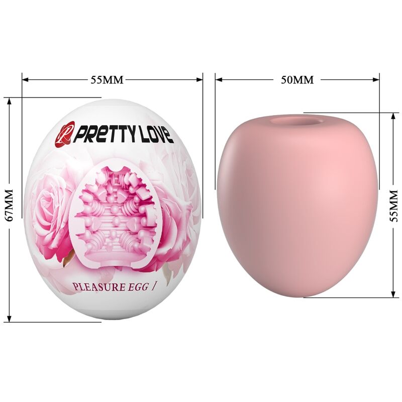 PRETTY LOVE - Male Masturbator Egg Roze