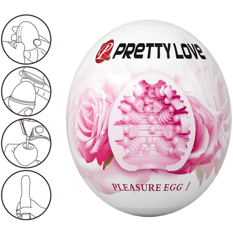 PRETTY LOVE - Male Masturbator Egg Roze