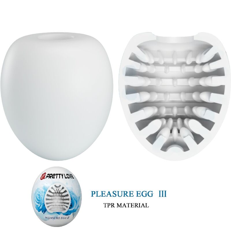 PRETTY LOVE - Male Masturbator Egg White