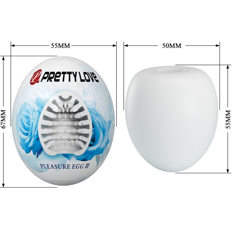 PRETTY LOVE - Male Masturbator Egg White