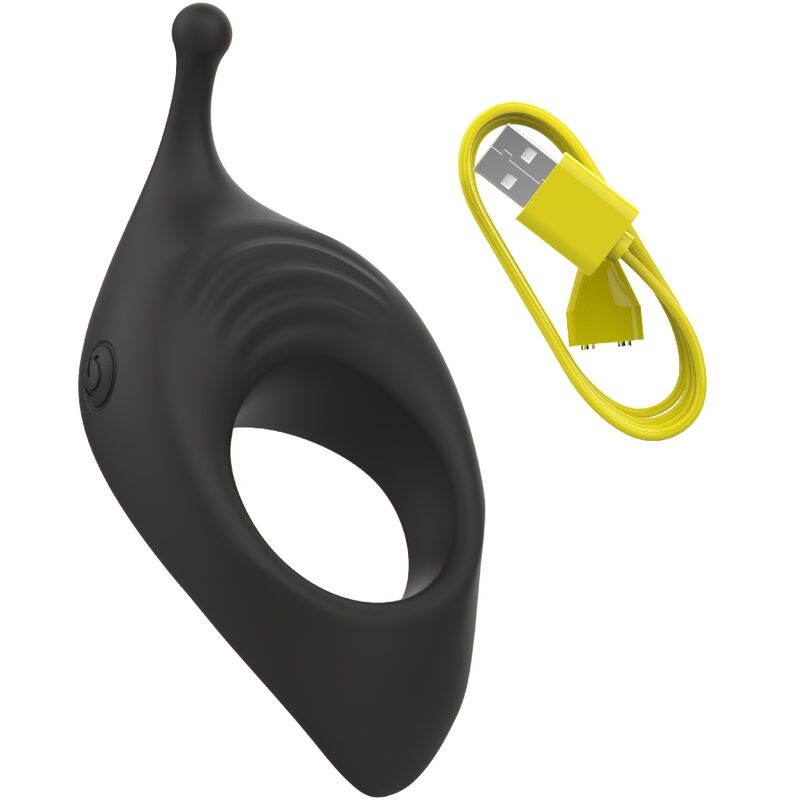 B SWISH - Bcharmed Rhythm Infinite Deluxe Penis Ring 15 Vibrations Black
