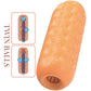 PRETTY LOVE - Twin Balls Male Masturbator Orange