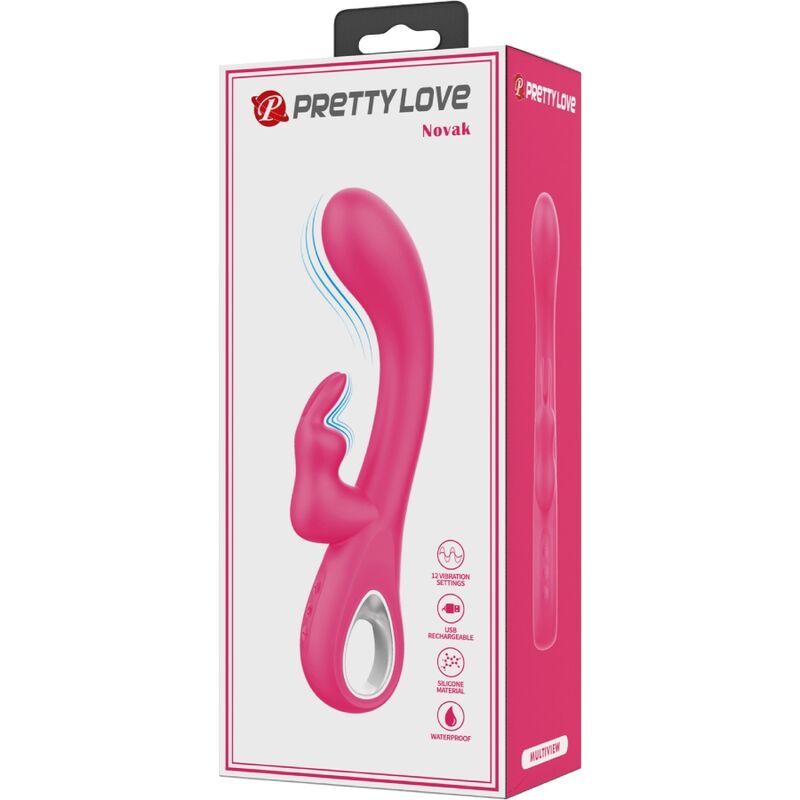 PRETTY LOVE - Novak Rabbit Vibrator 12 Vibrations Pink