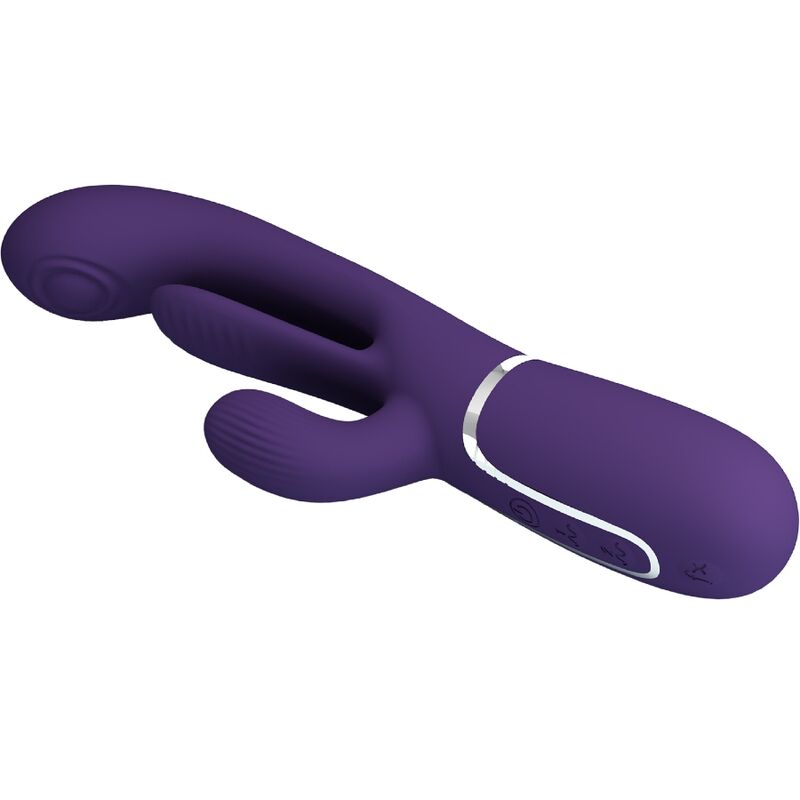 PRETTY LOVE - Shania Triple Rabbit Vibrator Multifunction Purple