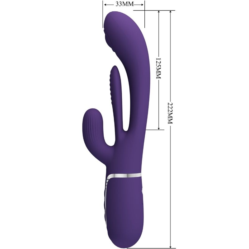 PRETTY LOVE - Shania Triple Rabbit Vibrator Multifunction Purple