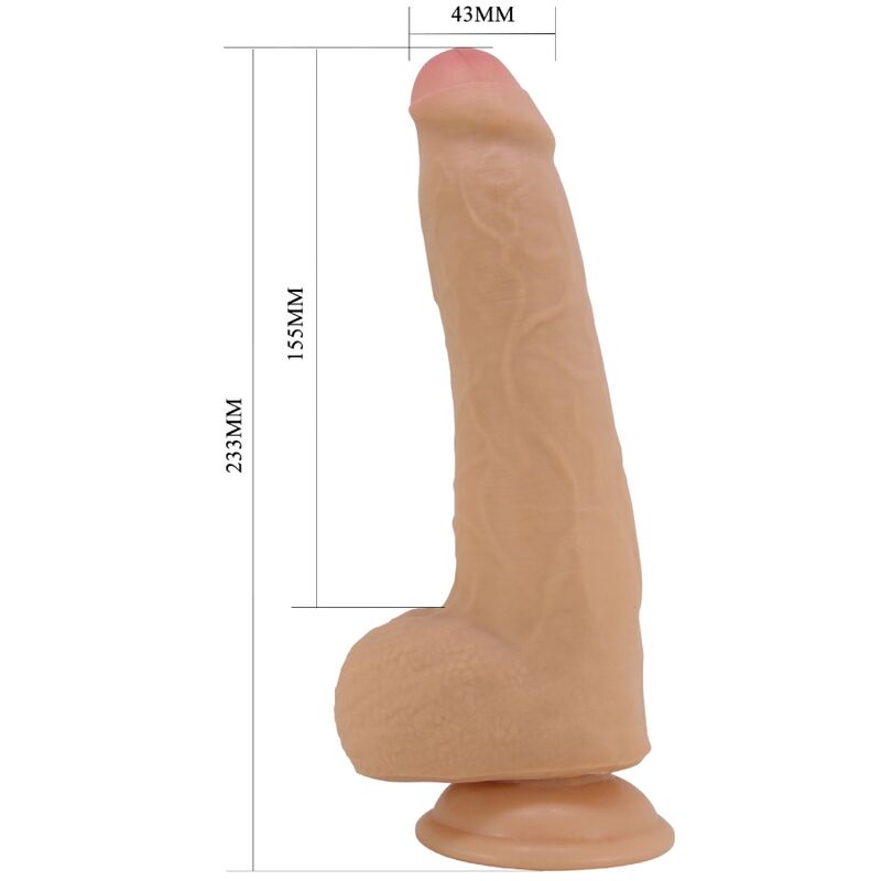 PRETTY LOVE - Draco Realistic Dildo 23 Cm Flesh