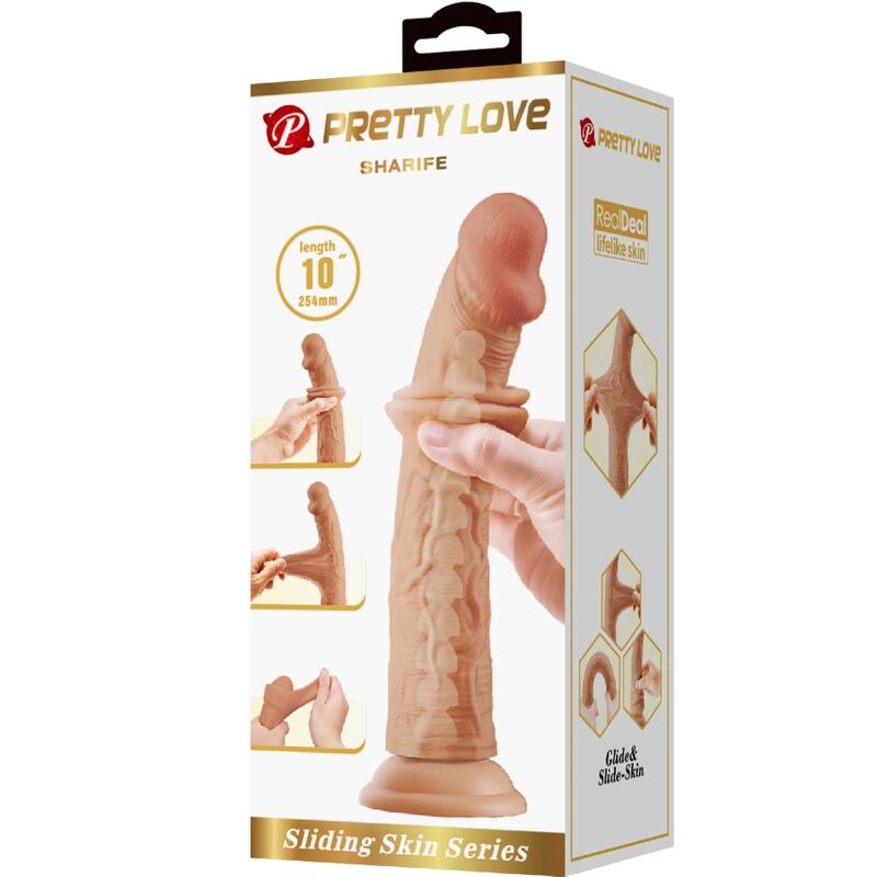 PRETTY LOVE - Sharife Realistic Dildo 25 Cm Flesh