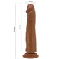 PRETTY LOVE - Sharife Realistic Dildo 25 Cm Brown