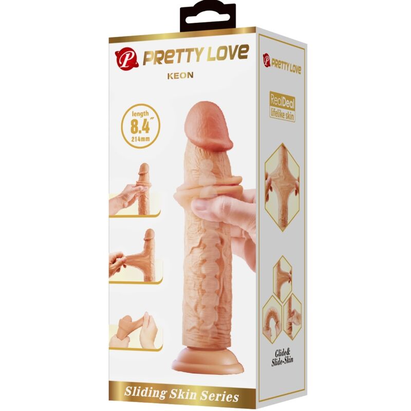 PRETTY LOVE - Keon Realistic Dildo 21 Cm Flesh