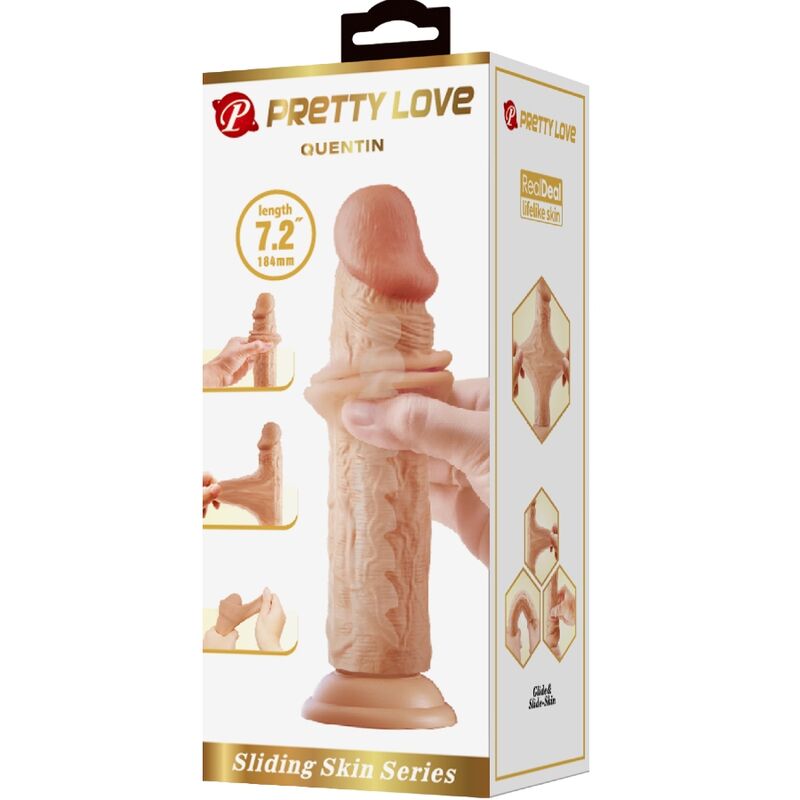 PRETTY LOVE - Quentin Realistic Dildo 18 Cm Flesh