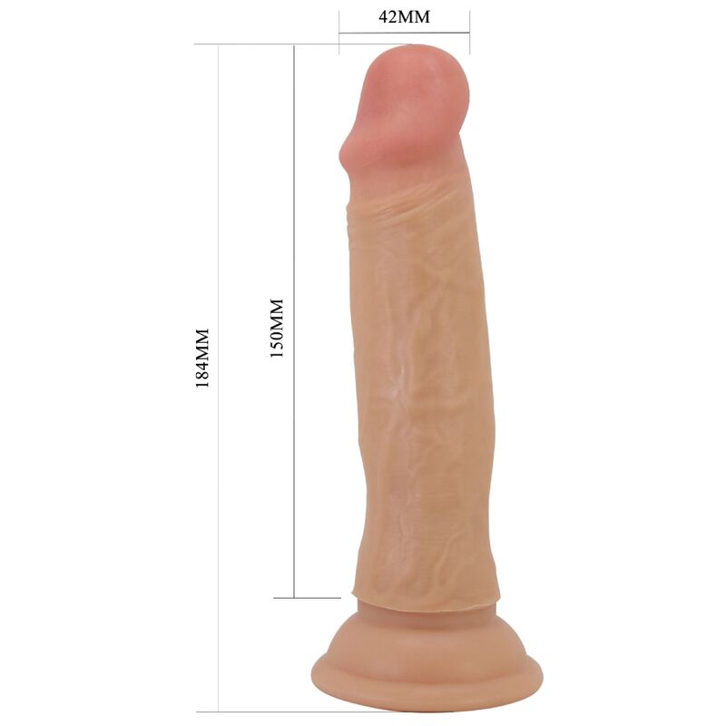 PRETTY LOVE - Quentin Realistic Dildo 18 Cm Flesh