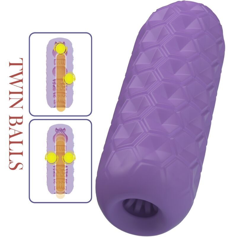PRETTY LOVE - Twin Balls Male Masturbator Purple