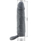 PRETTY LOVE - Realistic Skin Penis Sleeve Dark Grey