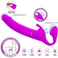 PRETTY LOVE - Zanini Strapless Strap-On 10 Vibrations Paars