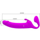PRETTY LOVE - Zanini Strapless Strap-On 10 Vibrations Paars