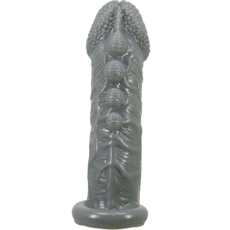 PRETTY LOVE - Realistic Penis Enlarger And Delay Sleeve Grey