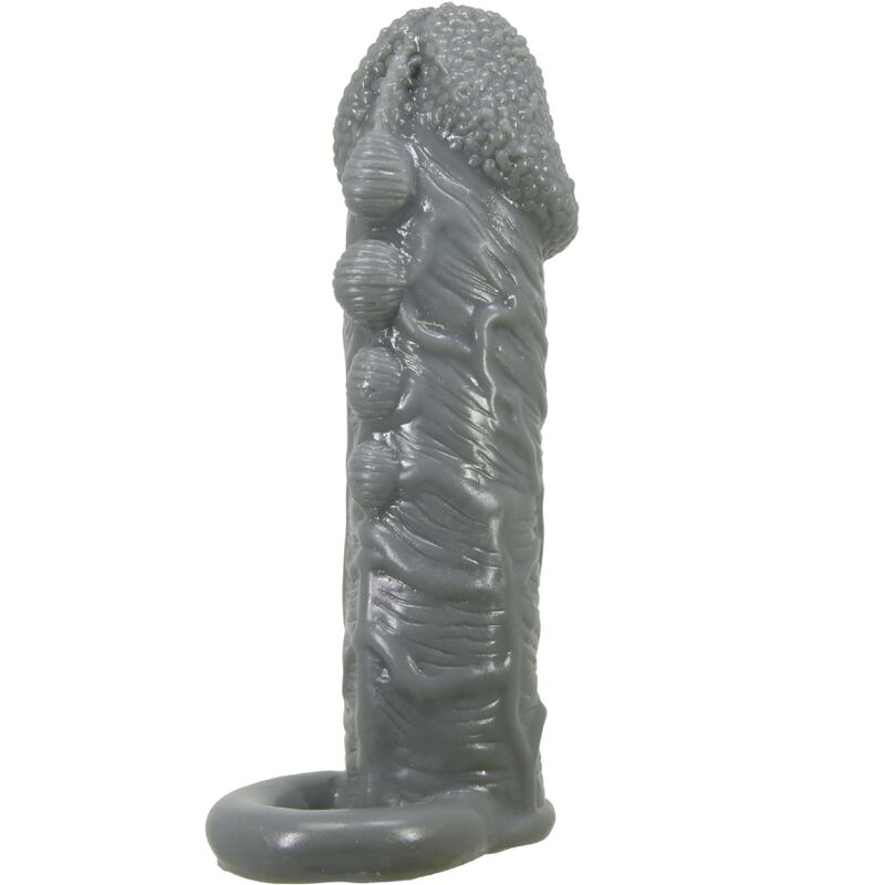 PRETTY LOVE - Realistic Penis Enlarger And Delay Sleeve Grey
