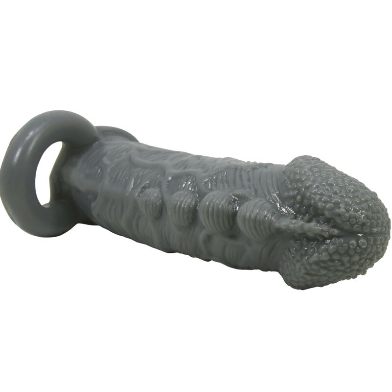 PRETTY LOVE - Realistic Penis Enlarger And Delay Sleeve Grey