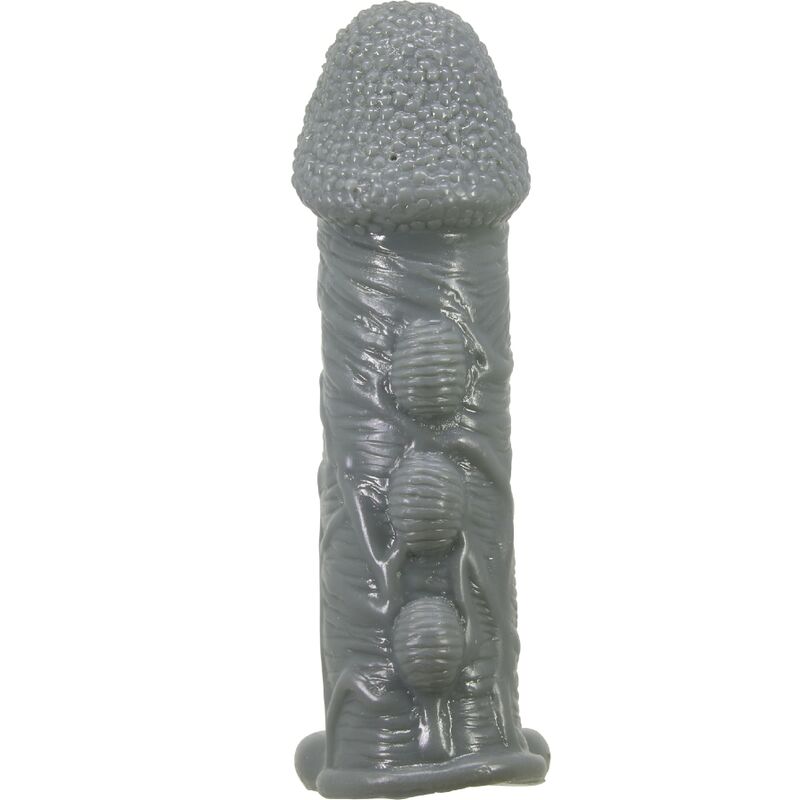 PRETTY LOVE - Realistic Penis Enlarger And Delay Sleeve Grey