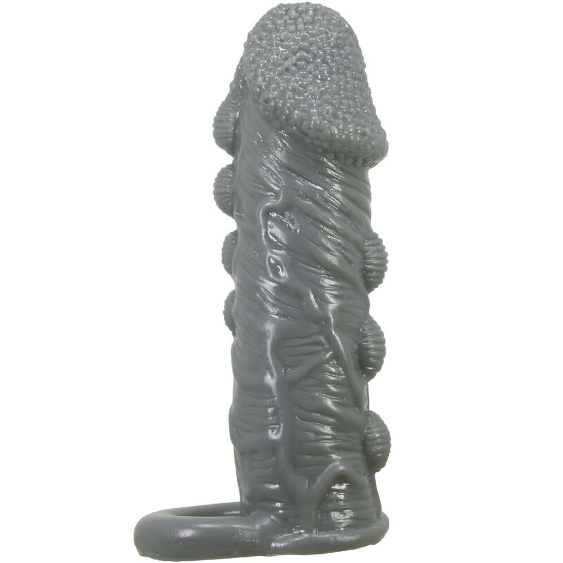 PRETTY LOVE - Realistic Penis Enlarger And Delay Sleeve Grey
