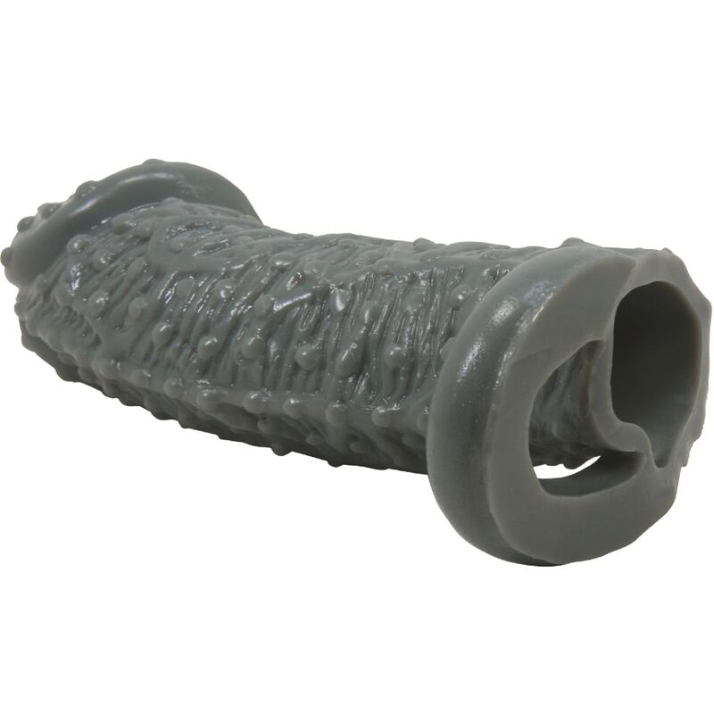 PRETTY LOVE - Realistic Penis Enlarger And Delay Sleeve Model 2 Grey