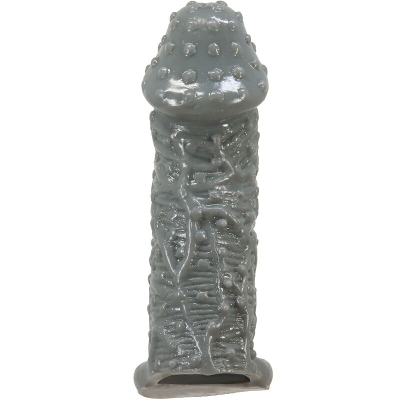 PRETTY LOVE - Realistic Penis Enlarger And Delay Sleeve Model 2 Grey