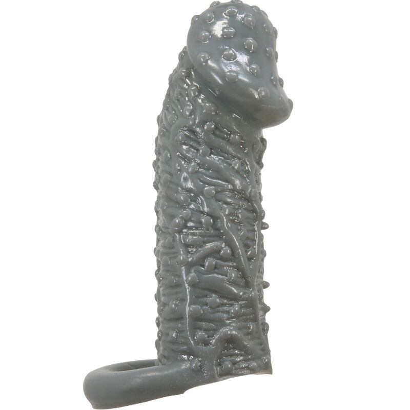 PRETTY LOVE - Realistic Penis Enlarger And Delay Sleeve Model 2 Grey