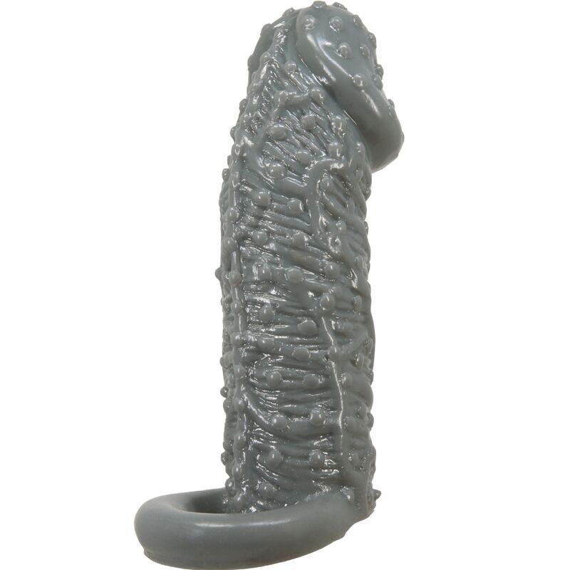 PRETTY LOVE - Realistic Penis Enlarger And Delay Sleeve Model 2 Grey