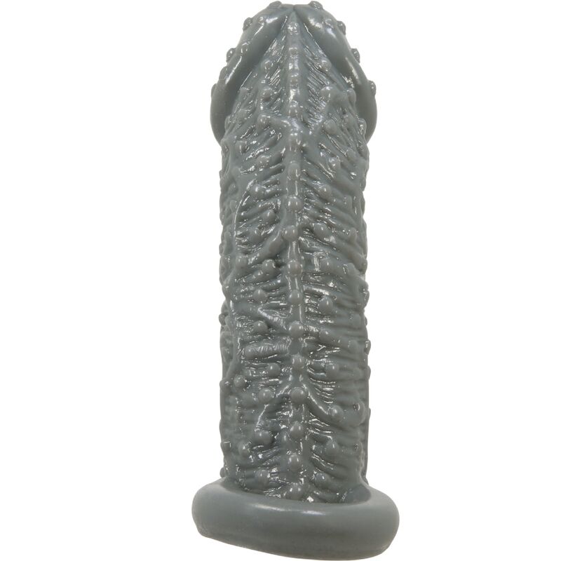 PRETTY LOVE - Realistic Penis Enlarger And Delay Sleeve Model 2 Grey