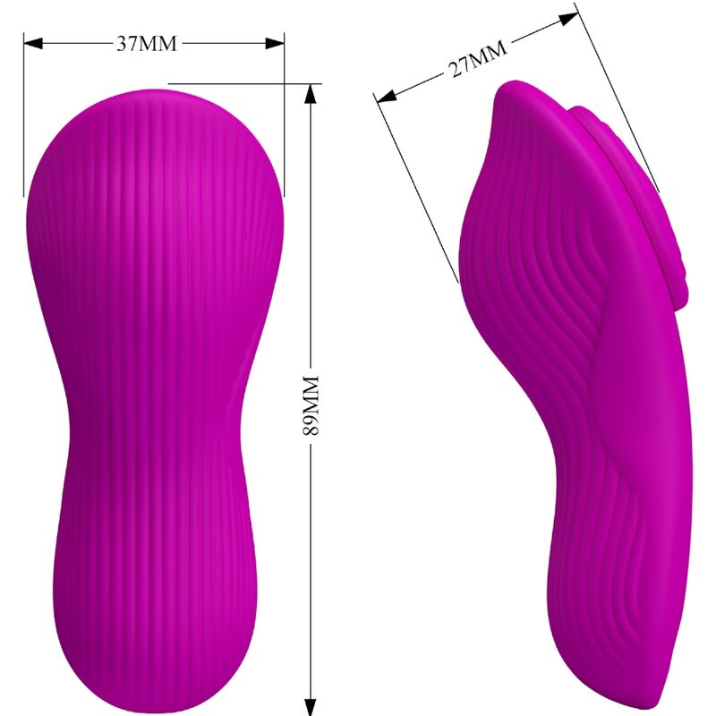 PRETTY LOVE - Romario Lay-On Clitoris Stimulator Remote Control Pink