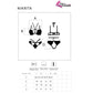 LIVCO CORSETTI FASHION - Nikrita LC 90647 Bra + Panties Black M