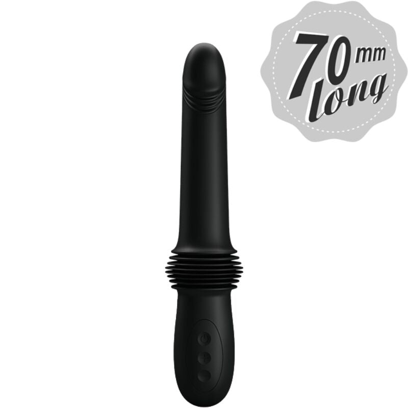 PRETTY LOVE - Pazuzu Vibrator 3 Thrust Modes Zwart