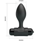 PRETTY LOVE - Vibra Butt 10 Vibrations Anal Plug Zwart