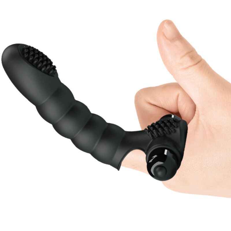 PRETTY LOVE - Alexander Finger Vibrator 10 Vibrations Zwart
