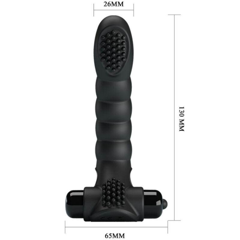 PRETTY LOVE - Alexander Finger Vibrator 10 Vibrations Zwart